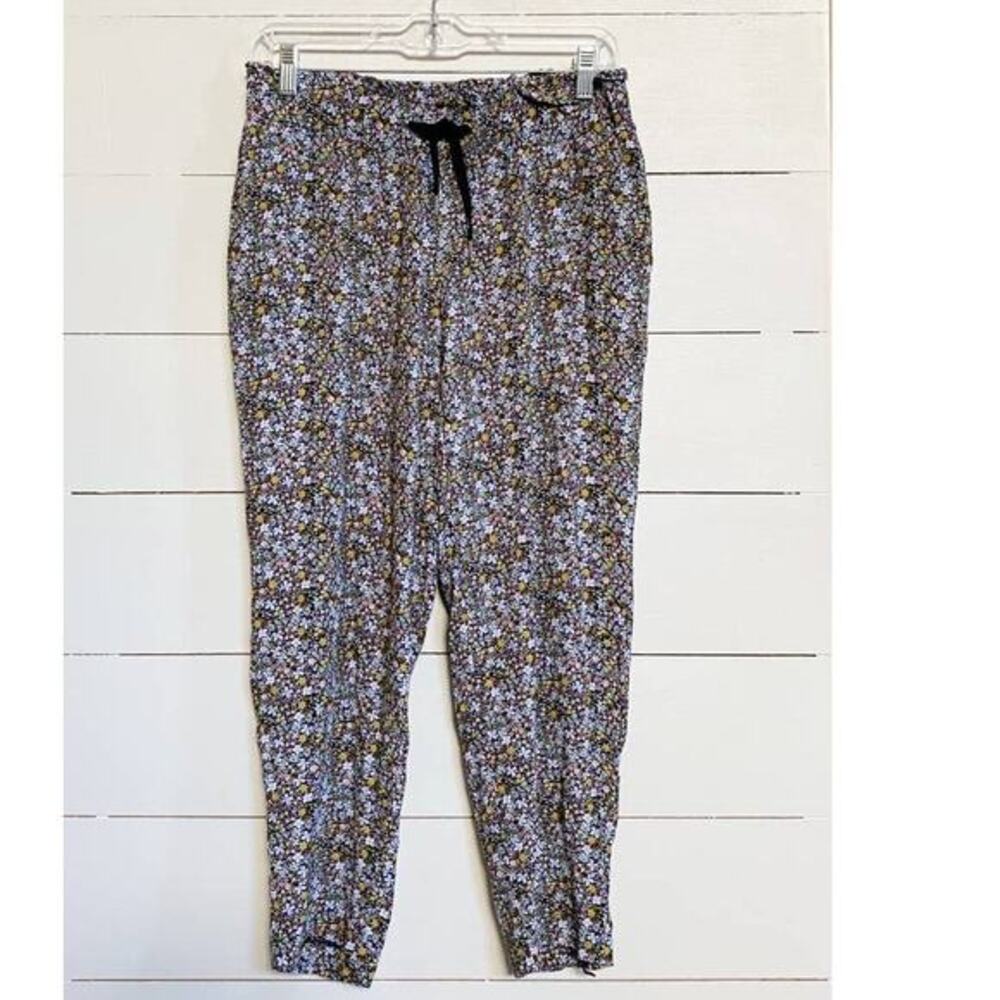 LOFT Petites Women's Floral Pockets‎ pull-on casual pants - SP
